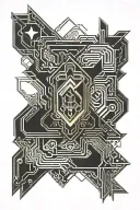 Carr tomahawk logo tattoo design idea