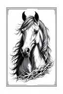 Pale Horse tattoo design idea