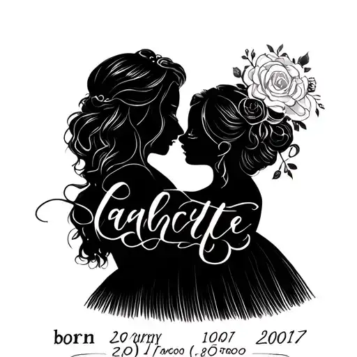 daughter born 29/01/2009, wedding date 19/08/2017 tattoo design idea