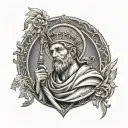 Saint Christopher tattoo design idea