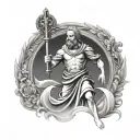 Saint Christopher tattoo design idea