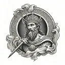 Saint Christopher tattoo design idea