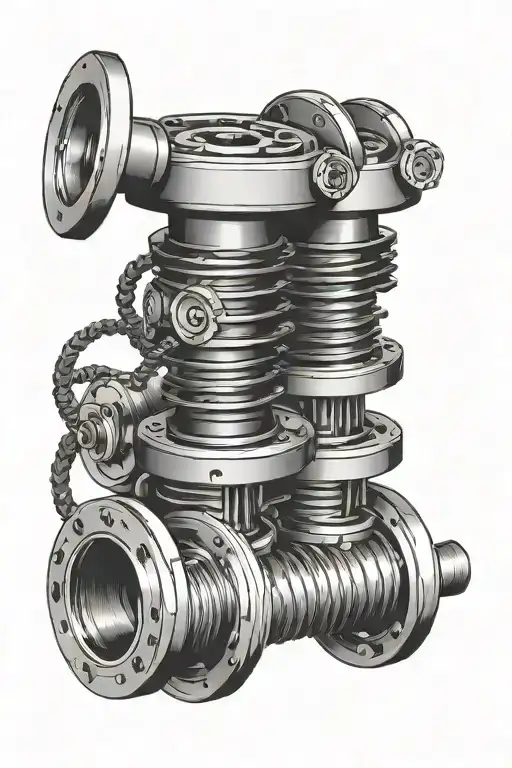 camshaft tattoo design idea