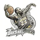 Basketball, kobe brayant logo, black mamba, numbers 8 24 tattoo design idea