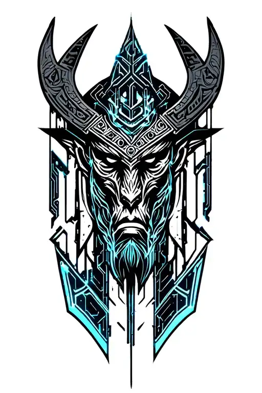 viking tribal thor tattoo  tattoo design idea