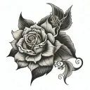 Sophisticated tattoo design idea