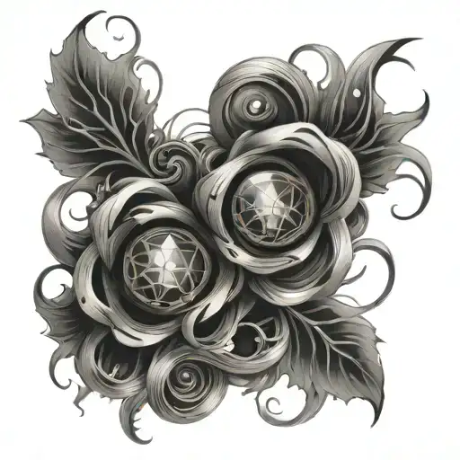 Quantum entanglement Tatto design on biceps  tattoo design idea