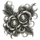 Quantum entanglement Tatto design on biceps  tattoo design idea