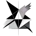 impossible triangle tattoo design idea