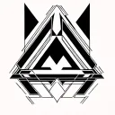 impossible triangle tattoo design idea