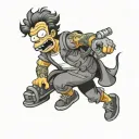 Simpson tattoo design idea