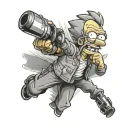 Simpson tattoo design idea