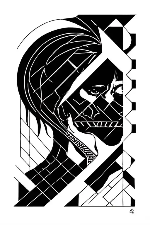 loneliness fear and hate tattoo design idea