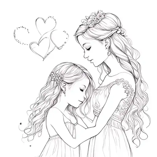 give me multiple matching tattoo ideas for mother and daughter but make it unique and i will give you so inspo and ideas tattoo design idea