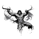 Samson tattoo design idea