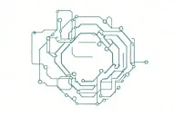 blue chip circuit board design tattoo design idea