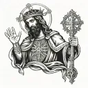 Ave Christus Rex tattoo design idea