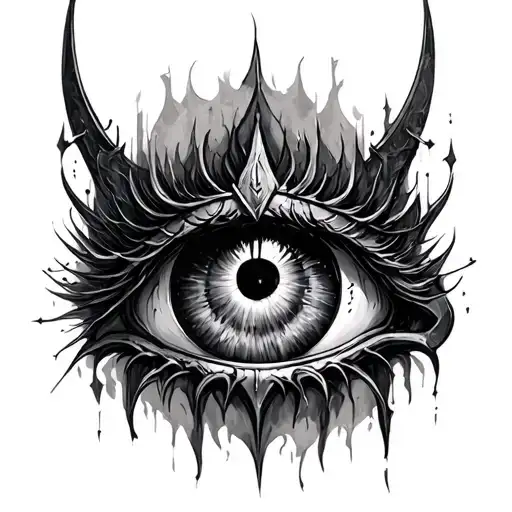 Eye Of Sauron tattoo design idea