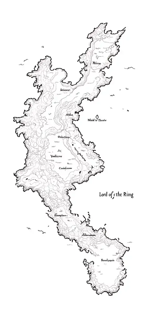 100+ Map Of Middle Earth Tattoo Ideas in 2026 - BlackInk AI