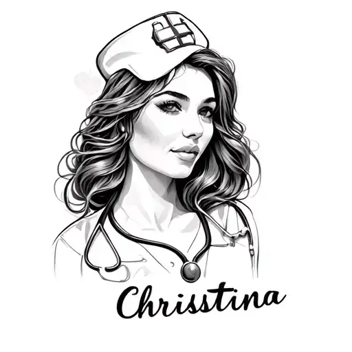 "Christina" nurse tattoo tattoo design idea