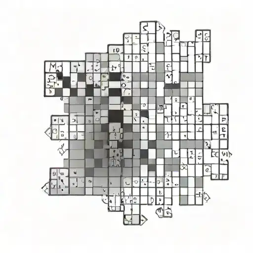 Crossword Puzzle tattoo design idea