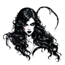 Sexy Vampire tattoo design idea