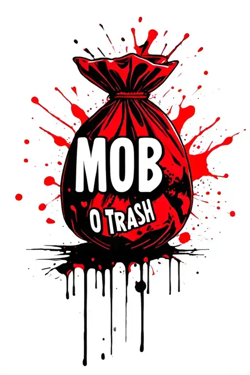 it says MOB with a moneybag for the O tattoo design idea