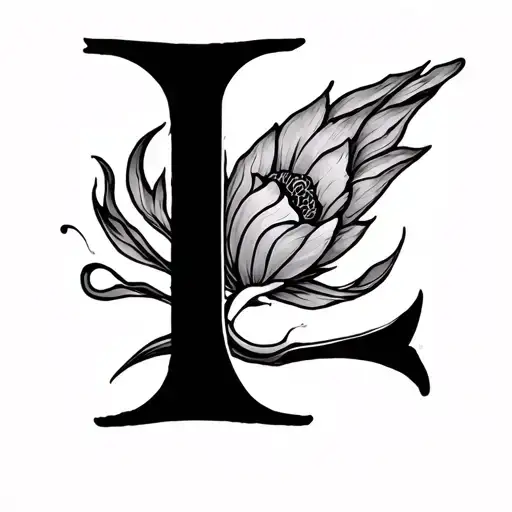letter I and L tattoo design idea