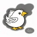 baby chick wrapped tattoo design idea