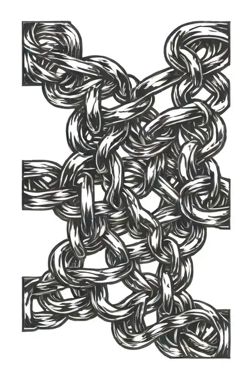 chain link fence filler tattoo tattoo design idea