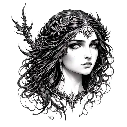 Hecate Lilith Nyx tattoo design idea