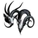 Capricorn And Aries tattoo design idea