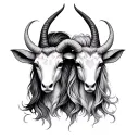 Capricorn And Aries tattoo design idea