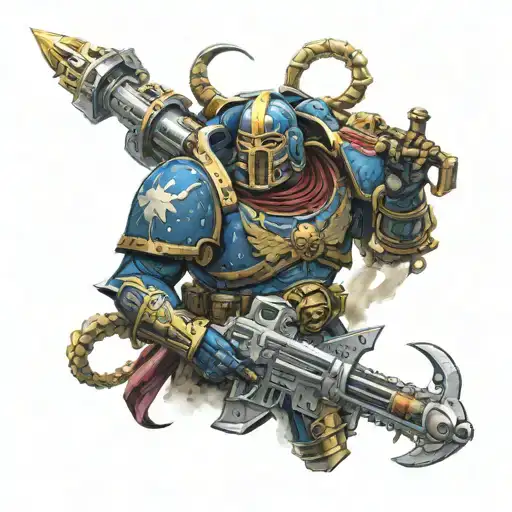 warhammer 40k space marine tattoo design idea