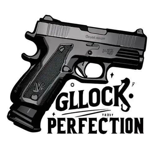 Glock Perfection logo with a twist tattoo design idea