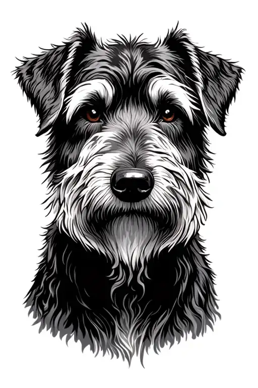 Irish wolfhound tattoo design idea