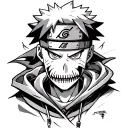 pain from Naruto tattoo design idea