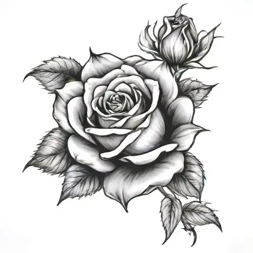 fire rose tattoo tattoo design idea