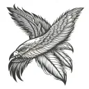 Eagle Feather tattoo design idea