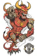 manchester united devil tattoo design idea