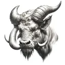 Minotaur tattoo design idea