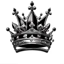 5 Point Crown tattoo design idea