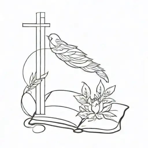 Bible scripture tattoo design idea