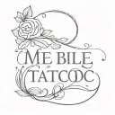 Bible scripture tattoo design idea