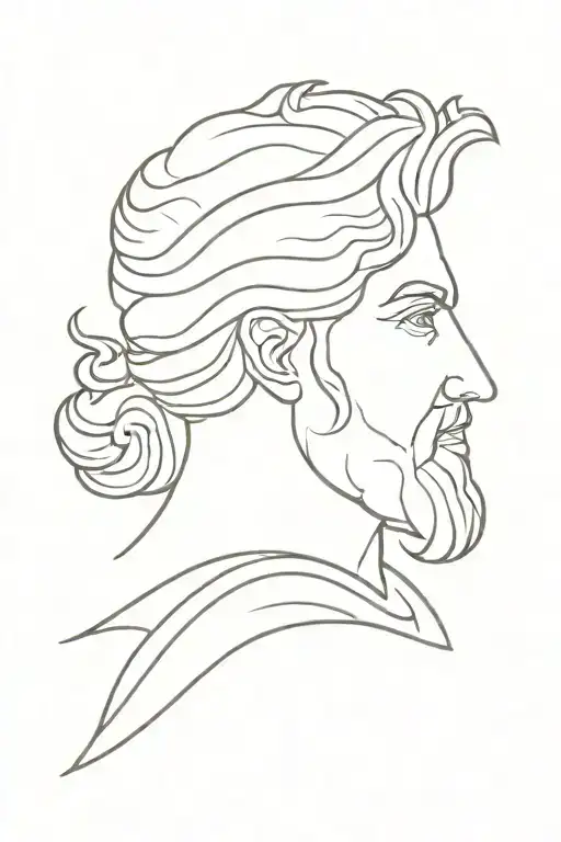 Greek god Apollo greek god tattoo design idea