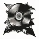 cd discs tattoo design idea