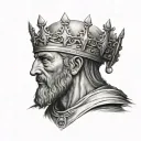 King Baldwin of Jerusalem tattoo design idea