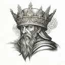 King Baldwin of Jerusalem tattoo design idea