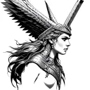 Valkyrie tattoo design idea