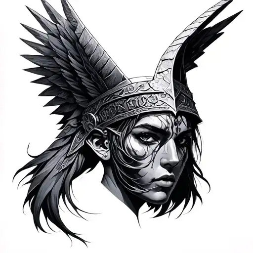 Valkyrie tattoo design idea